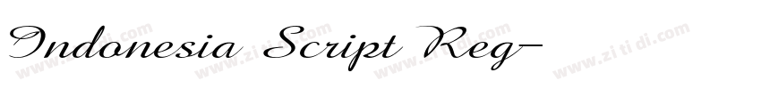 Indonesia Script Reg字体转换 Indonesia Script Reg字体转换